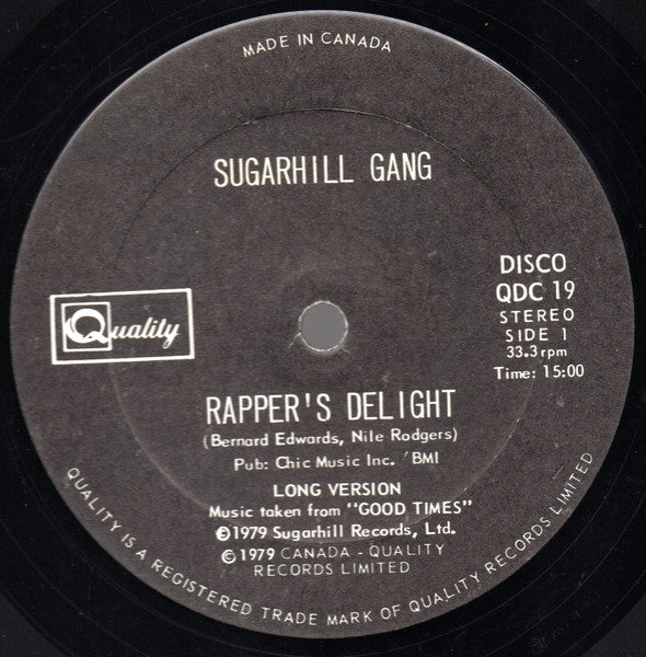 Sugarhill gang - Rapper's delight