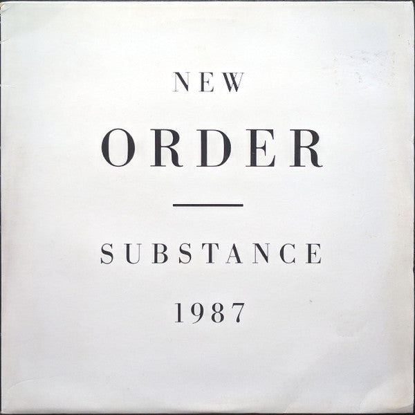 New order - Substance 1987
